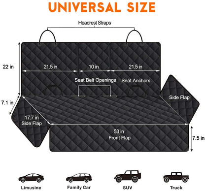 Waterproof Dog Car Seat Cover — Backseat Pet Protector