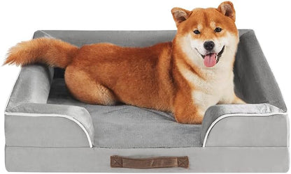 Friends Forever Orthopedic Dog Bed Medium Grey
