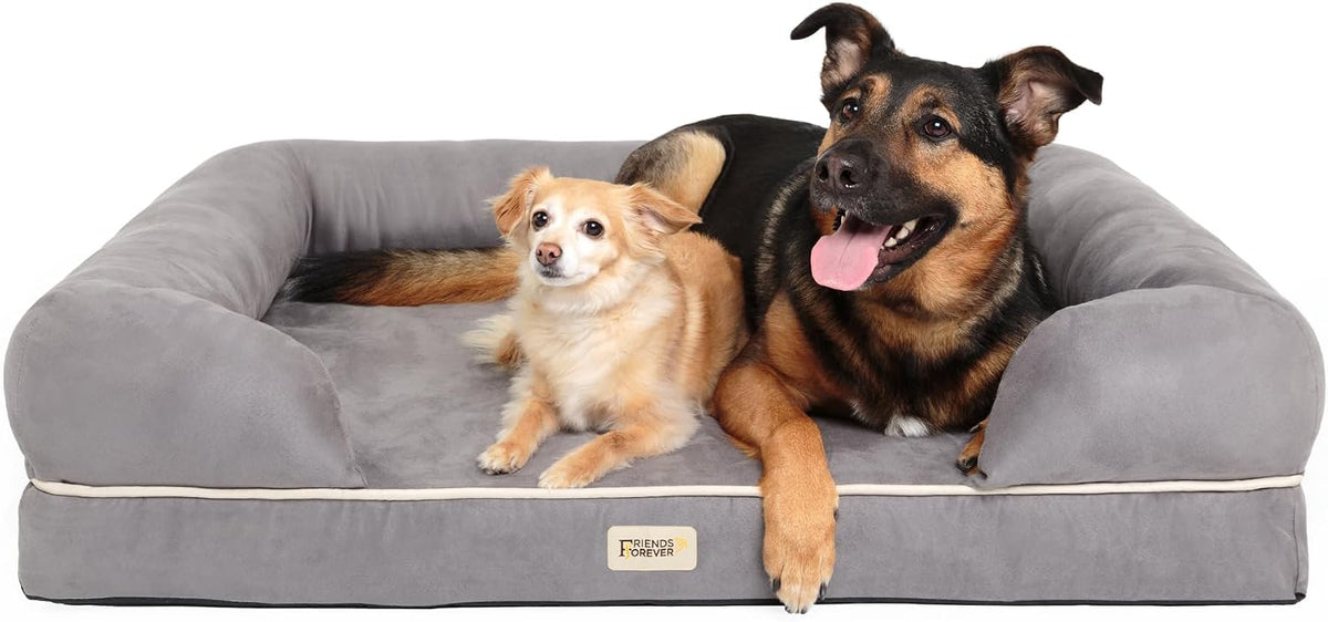 Friends Forever Orthopedic Dog Bed Chester Grey XL