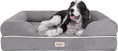Friends Forever Orthopedic Dog Bed Large Chester Grey