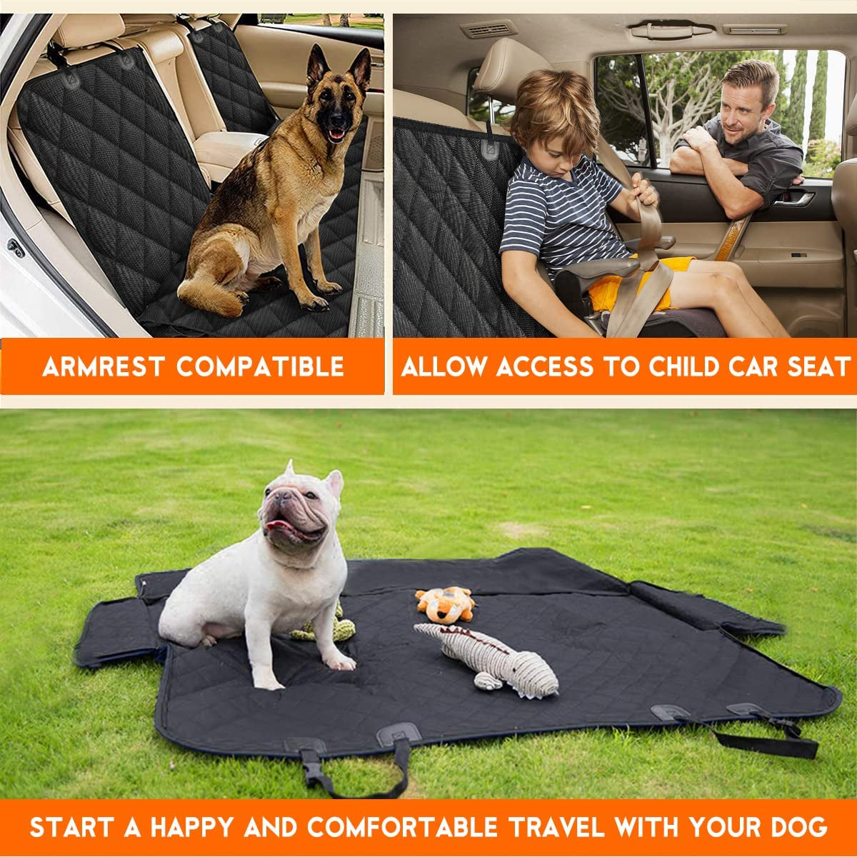 Waterproof Dog Car Seat Cover — Backseat Pet Protector